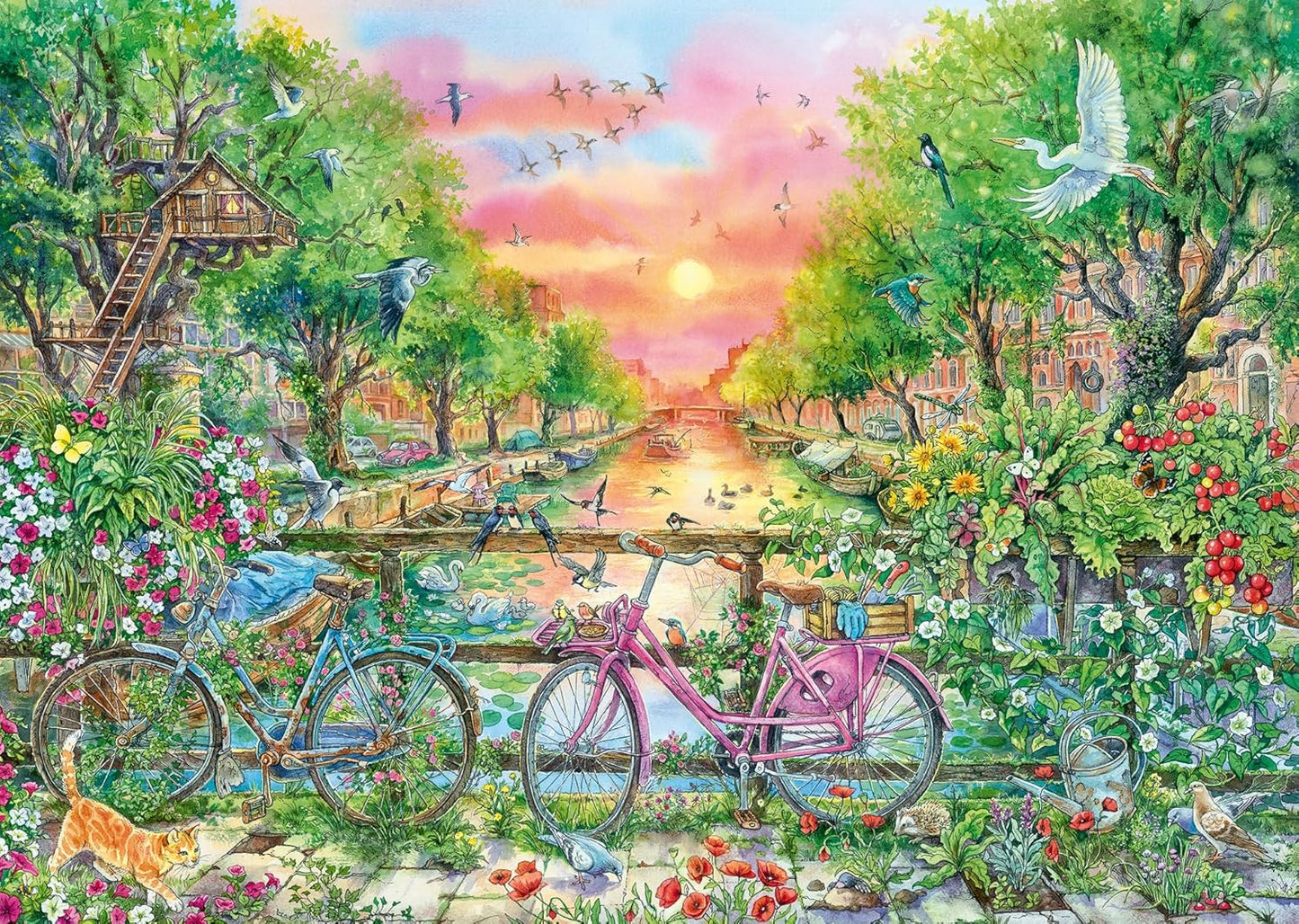 Álomszerű Biciklik Amszterdamban Ravensburger 1000 darabos kirakó puzzle (RA - 12001089) - puzzlegarden