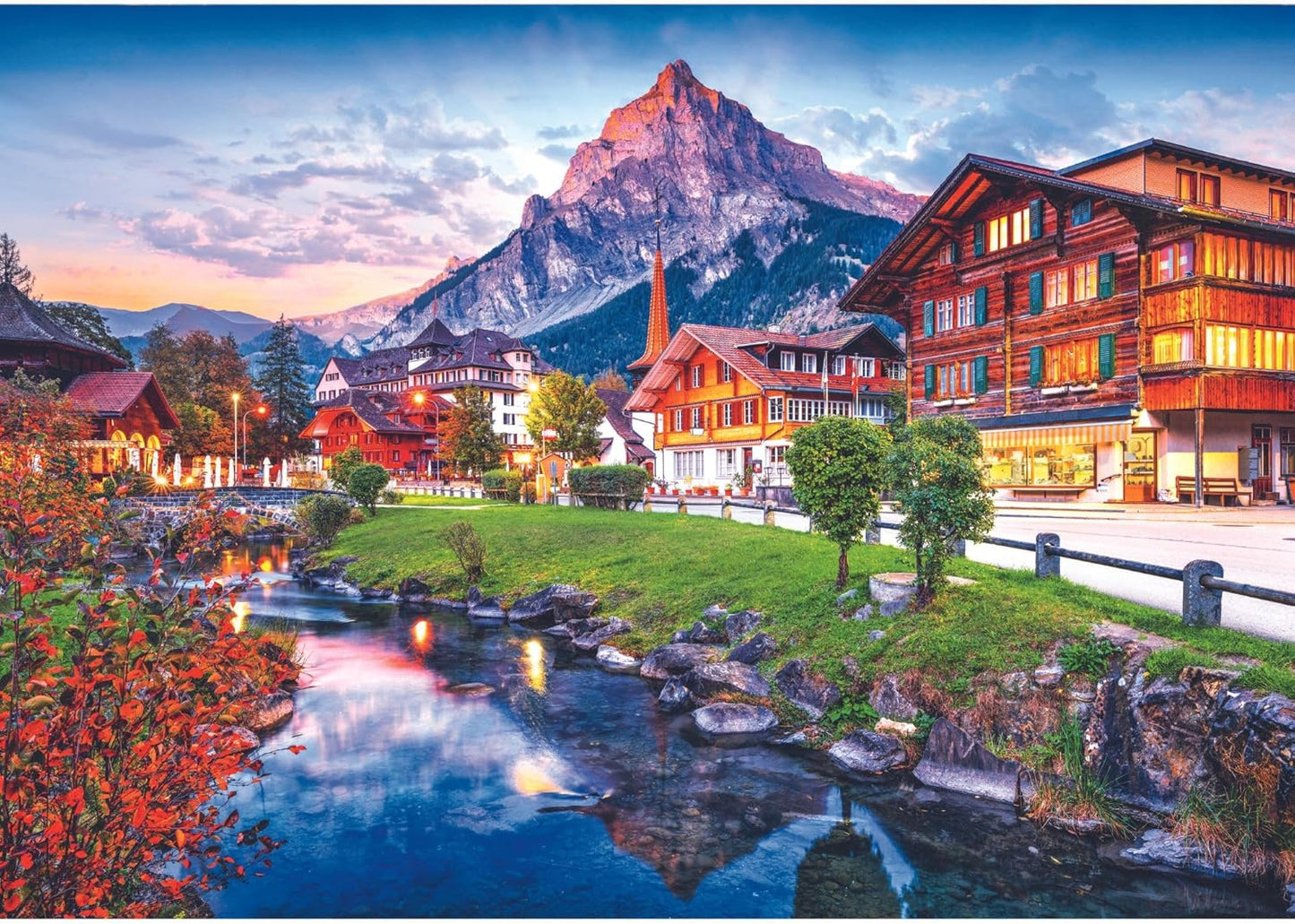 Alpesi Falu, Svájc Trefl 1000 darabos kirakó puzzle (TR - 10854) - puzzlegarden