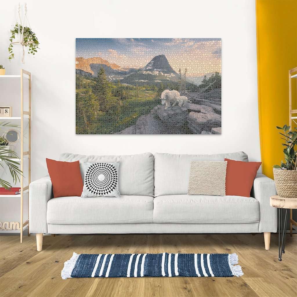 Alpesi kecske kicsinyével Ravensburger 3000 darabos kirakó puzzle (RA - 12000809) - puzzlegarden