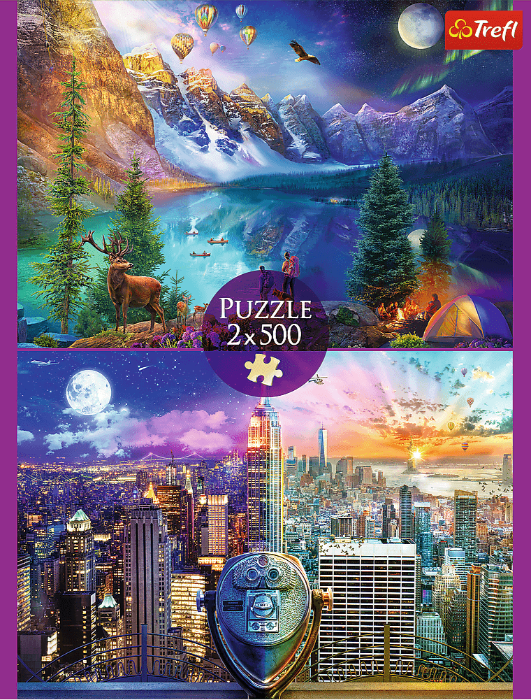 Amerikai Körút - 2x500 Trefl 500 darabos kirakó puzzle (TR - 37500) - puzzlegarden