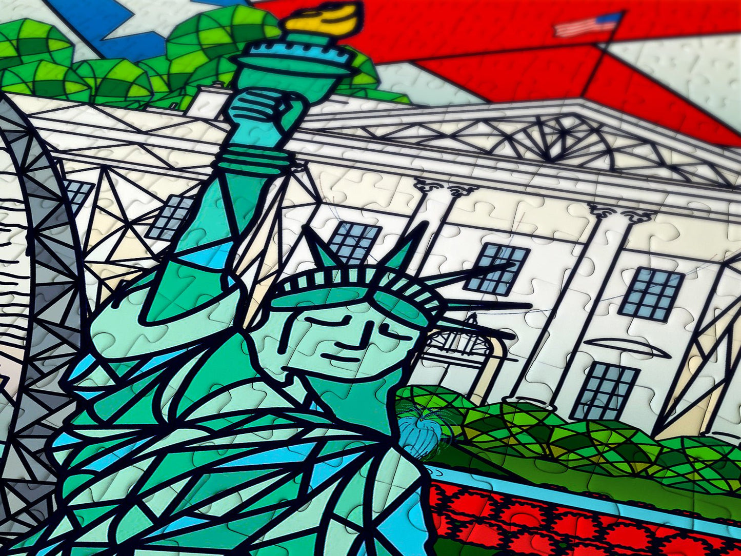 Amerikai Nevezetességek Enjoy 1000 darabos kirakó puzzle (EN - 1937) - puzzlegarden