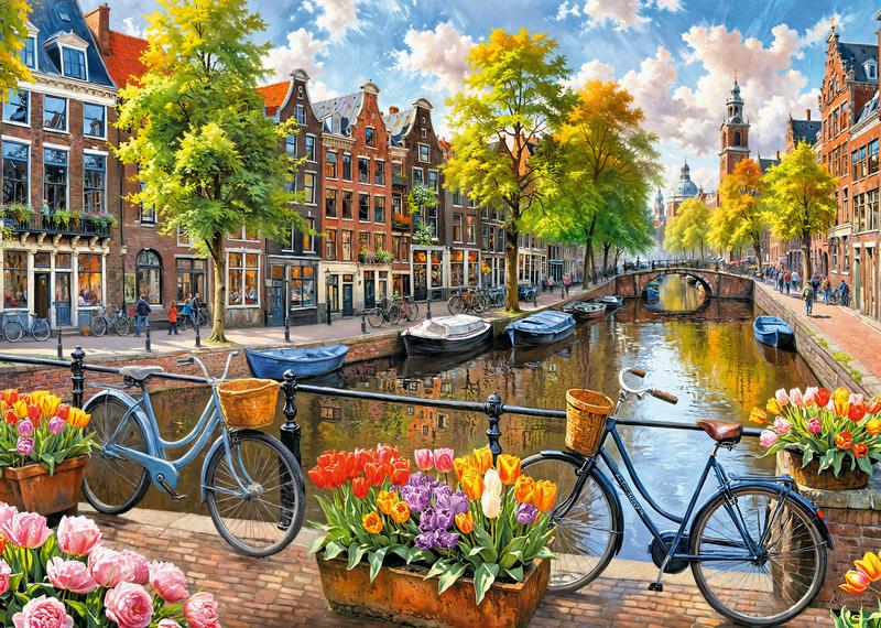 Amszterdami tulipánok Cherry Pazzi 1000 darabos kirakó puzzle (CP - 30943) - puzzlegarden