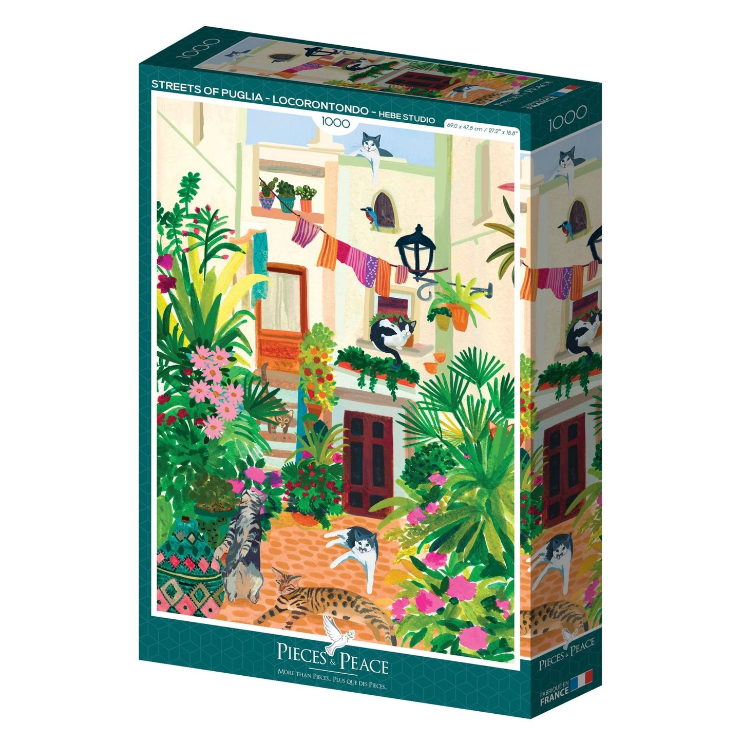 Apulia utcái - Locorontondo Pieces & Peace 1000 darabos kirakó puzzle (PaP - 0114) - puzzlegarden