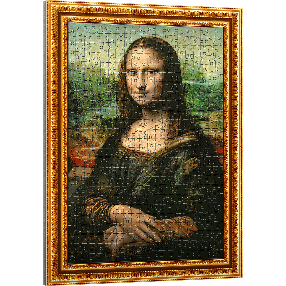 ArtFrame - Da Vinci - Mona Lisa - keretes kirakó Trefl 500 darabos kirakó puzzle (TR - 37541) - puzzlegarden