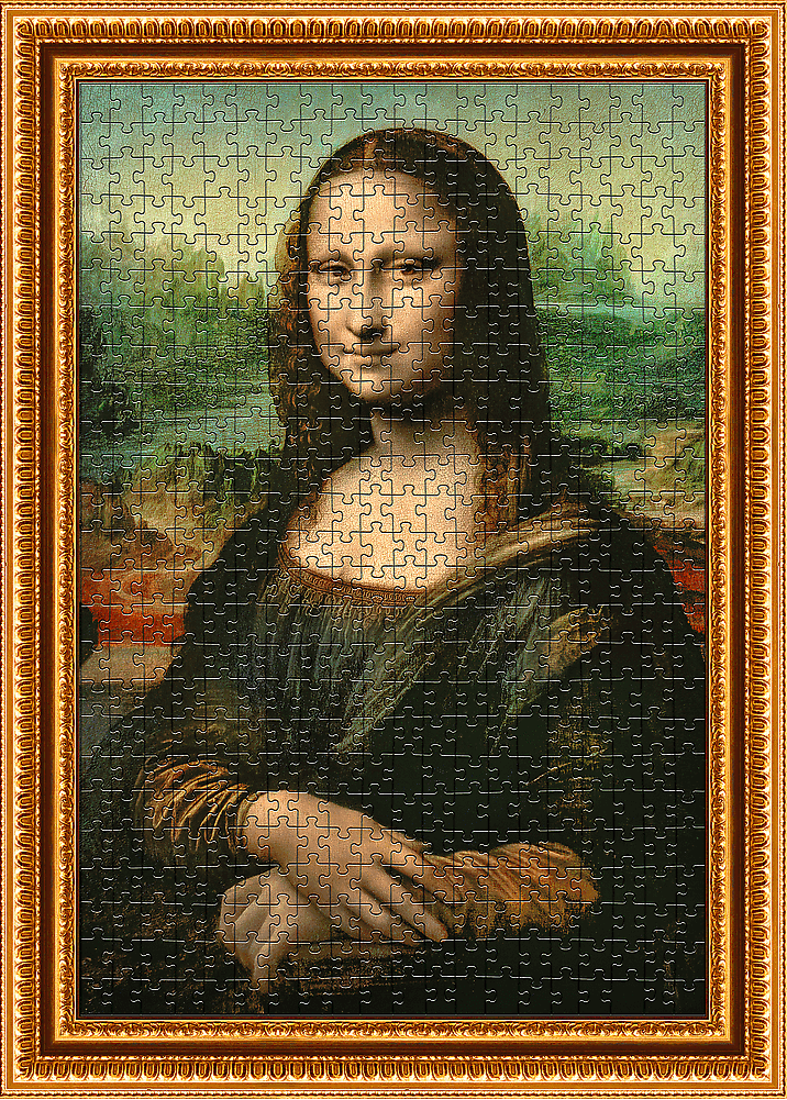 ArtFrame - Da Vinci - Mona Lisa - keretes kirakó Trefl 500 darabos kirakó puzzle (TR - 37541) - puzzlegarden