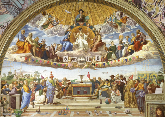 Art&Fun - A Szentség Disputációja 2024 Schmidt Spiele 1000 darabos kirakó puzzle (SCH - 58527) - puzzlegarden