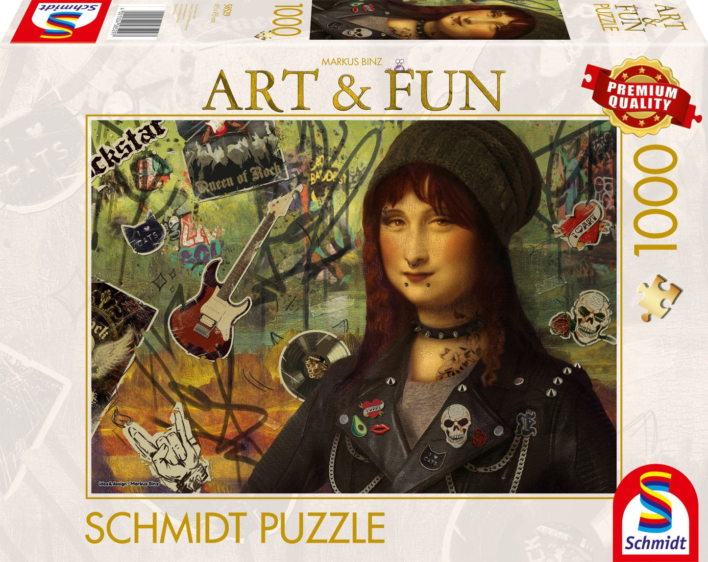 Art&Fun - Mona Lisa 2024 Schmidt Spiele 1000 darabos kirakó puzzle (SCH - 58529) - puzzlegarden