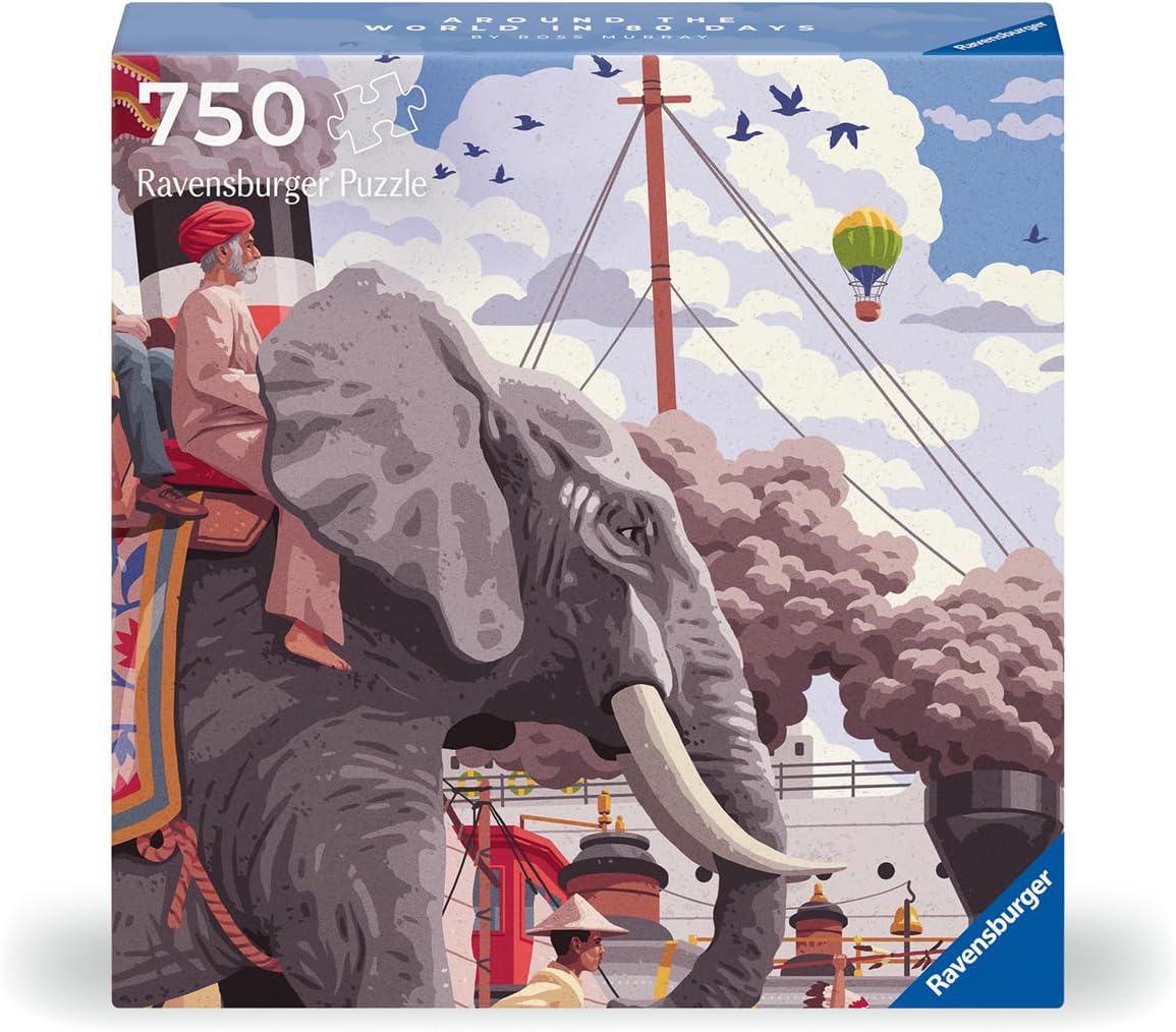 Art&Soul - 80 nap alatt a Föld körül Ravensburger 750 darabos kirakó puzzle (RA - 12001201) - puzzlegarden