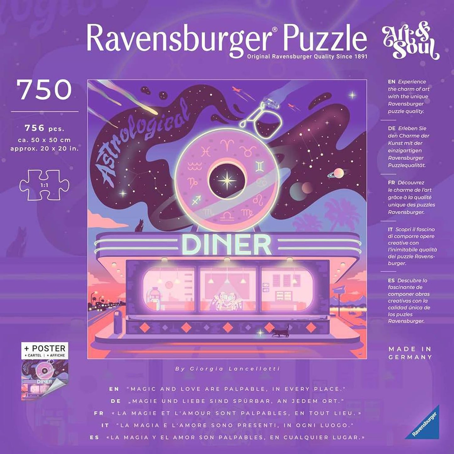 Art&Soul - Asztrológia Étterem Ravensburger 750 darabos kirakó puzzle (RA-12001000 4005555010005) - puzzlegarden