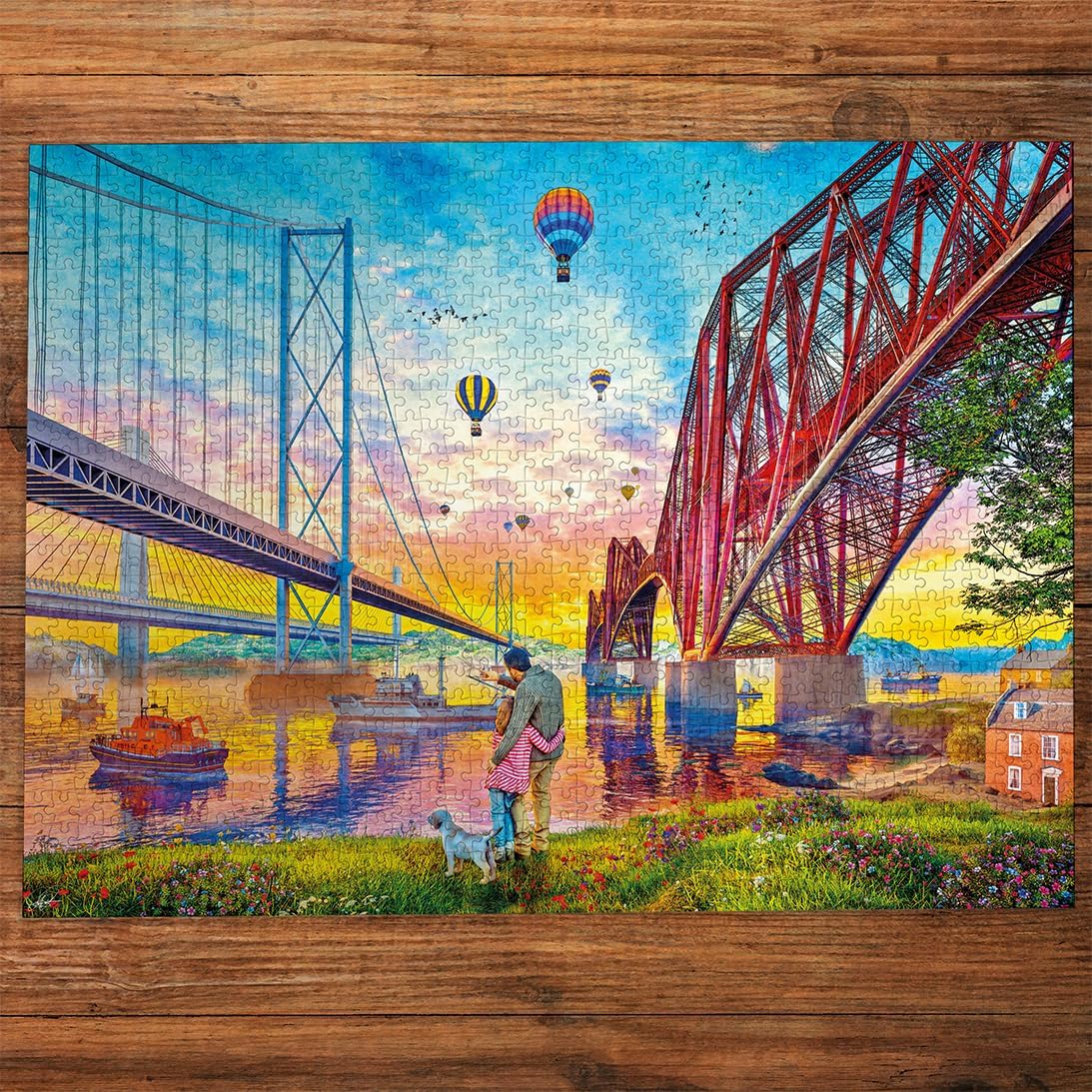 Átkelés a három hídon Gibsons 1000 darabos kirakó puzzle (G - G6424) - puzzlegarden