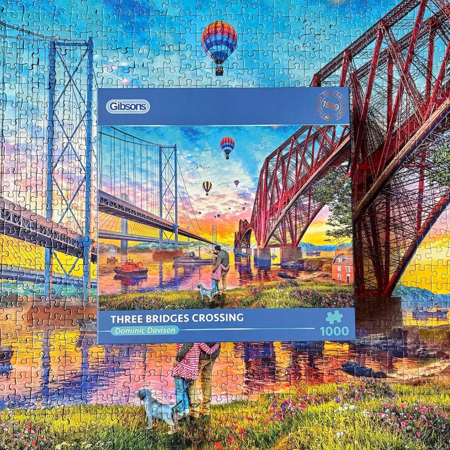 Átkelés a három hídon Gibsons 1000 darabos kirakó puzzle (G - G6424) - puzzlegarden