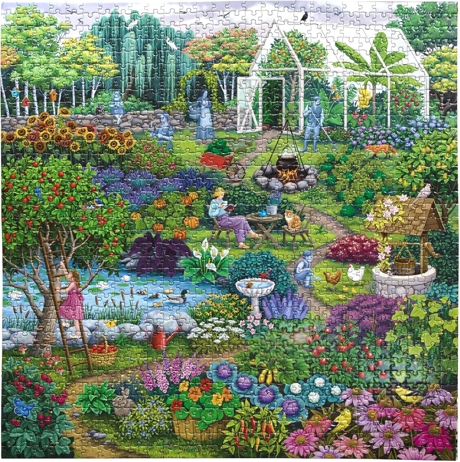 Az Alkimista Gyümölcsös Kertje Eeboo 1000 darabos kirakó puzzle (EB - PZTACO) - puzzlegarden