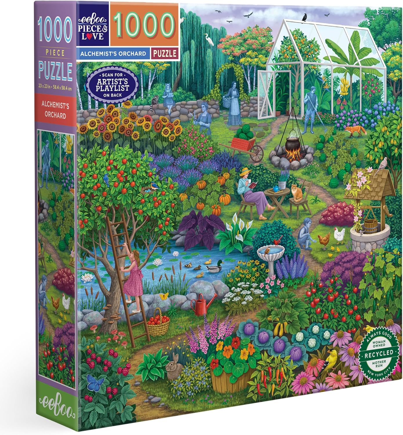 Az Alkimista Gyümölcsös Kertje Eeboo 1000 darabos kirakó puzzle (EB - PZTACO) - puzzlegarden