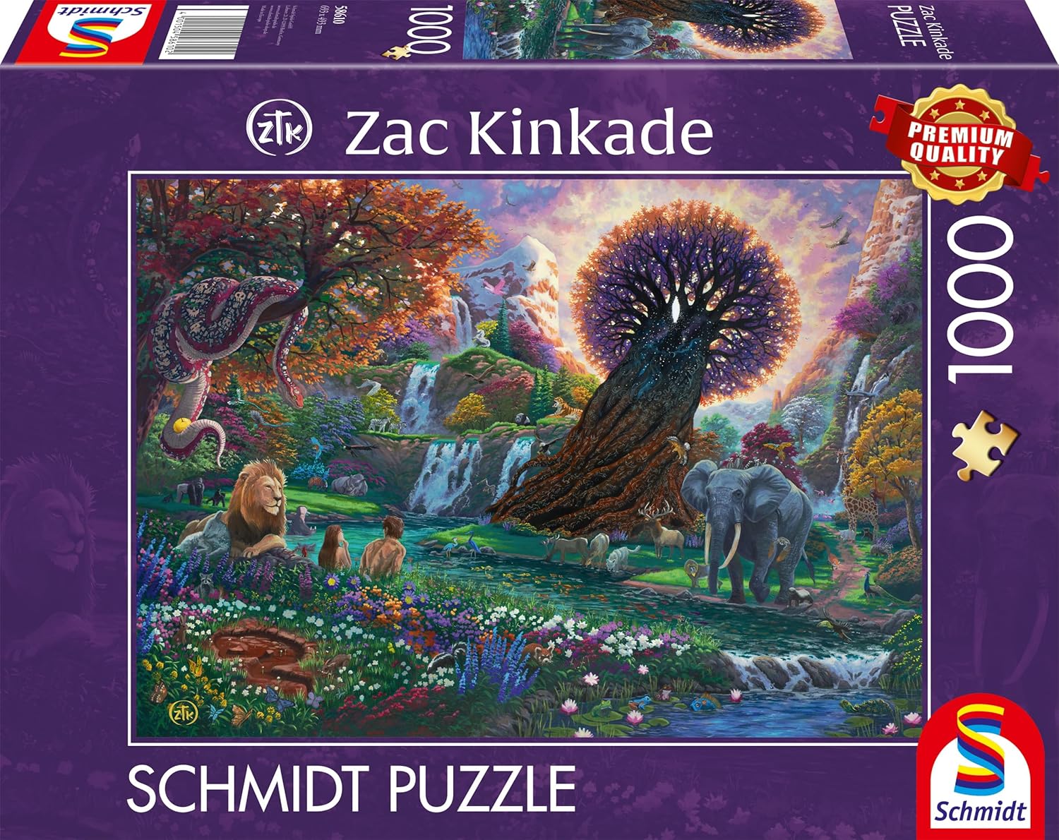 Az Édenkert Schmidt Spiele 1000 darabos kirakó puzzle (SCH - 58610) - puzzlegarden