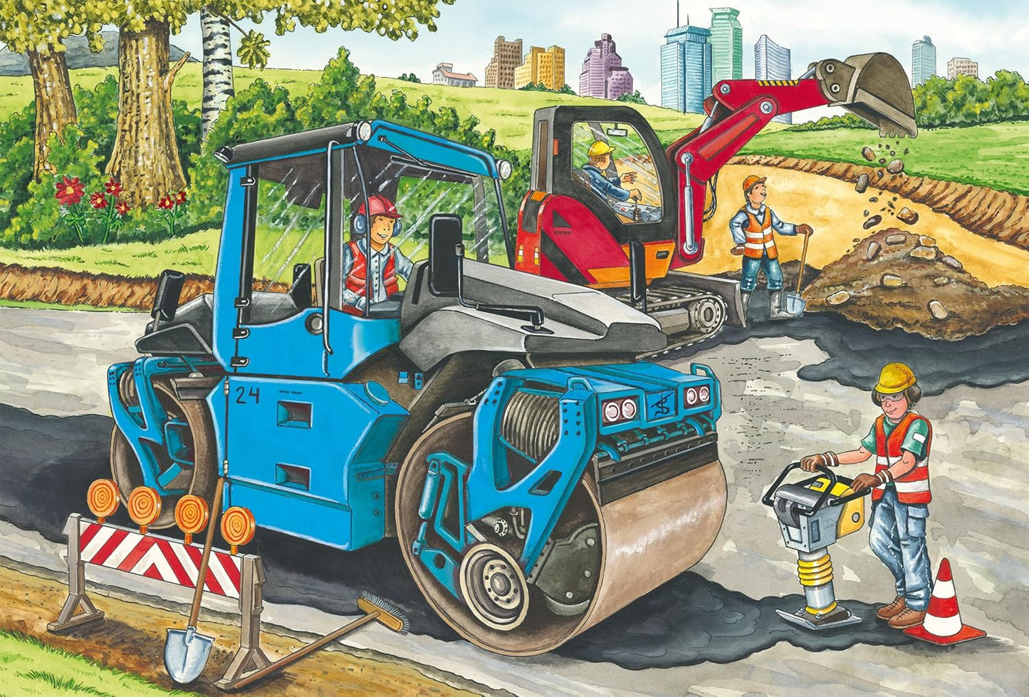 Az építkezésen – 3x48 Schmidt Spiele 48 darabos kirakó puzzle (SCH - 56520) - puzzlegarden