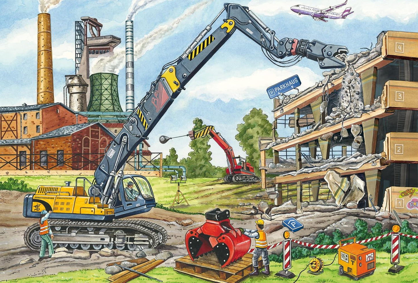 Az építkezésen – 3x48 Schmidt Spiele 48 darabos kirakó puzzle (SCH - 56520) - puzzlegarden