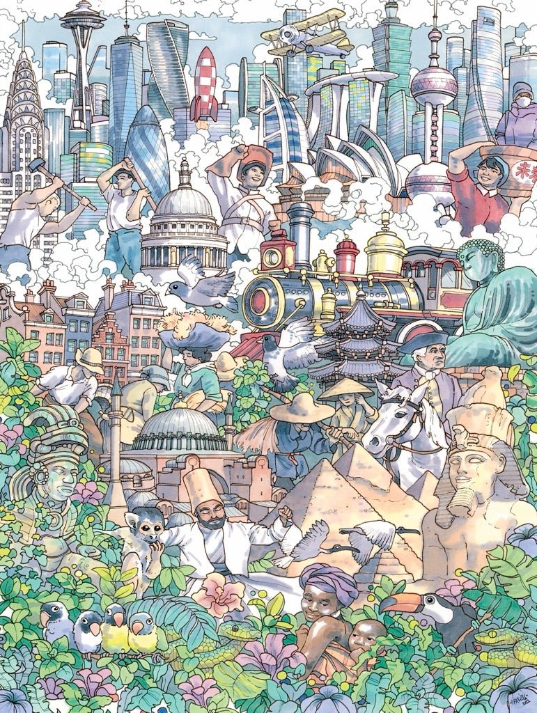 Az idő múlása New York Puzzle Company 1000 darabos kirakó puzzle (NYPC - NPZMT2425) - puzzlegarden