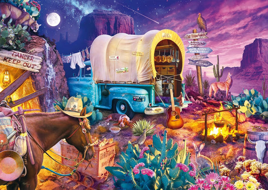 BĂĄjos vadnyugati tĂĄborozĂĄs Schmidt Spiele 1000 darabos kirakĂł puzzle (SCH - 58576) - puzzlegarden