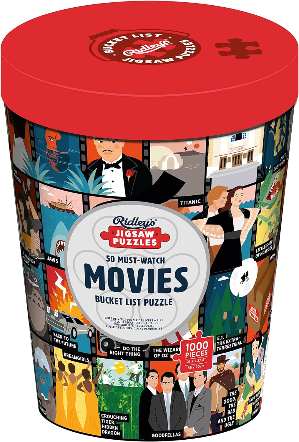 Bakancslistás Filmek - díszdobozban Ridley's Games 1000 darabos kirakó puzzle (GA - 810073342491) - puzzlegarden