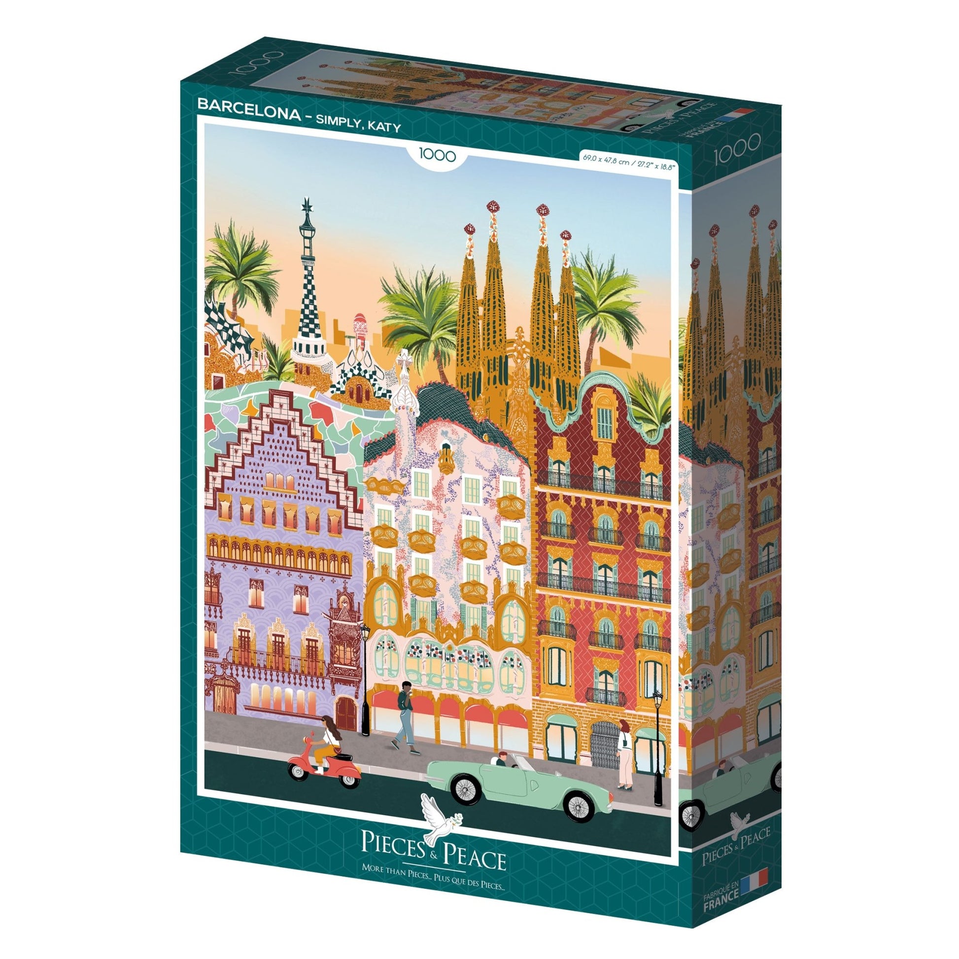 Barcelona Pieces & Peace 1000 darabos kirakó puzzle (PaP - 0080) - puzzlegarden