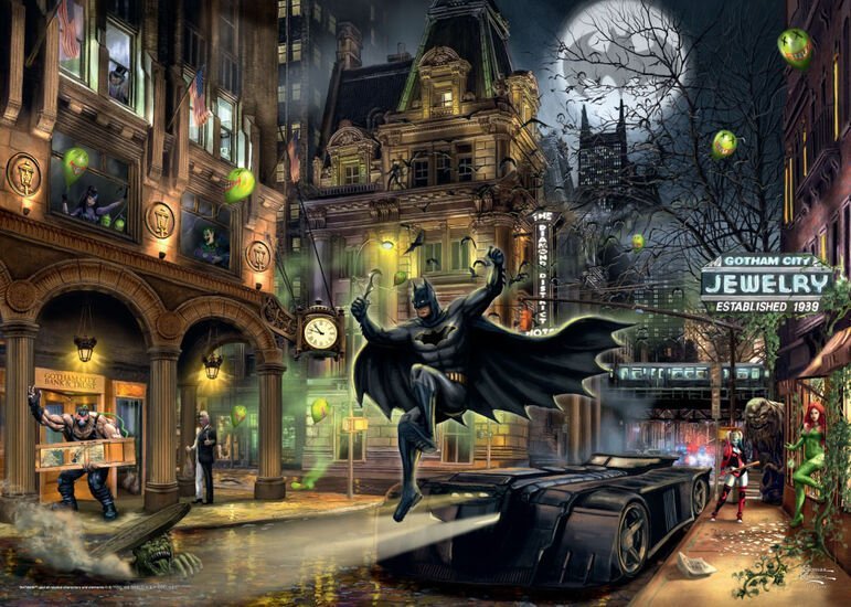 Batman, Gotham City Schmidt Spiele 1000 darabos kirakó puzzle (SCH - 57588) - puzzlegarden