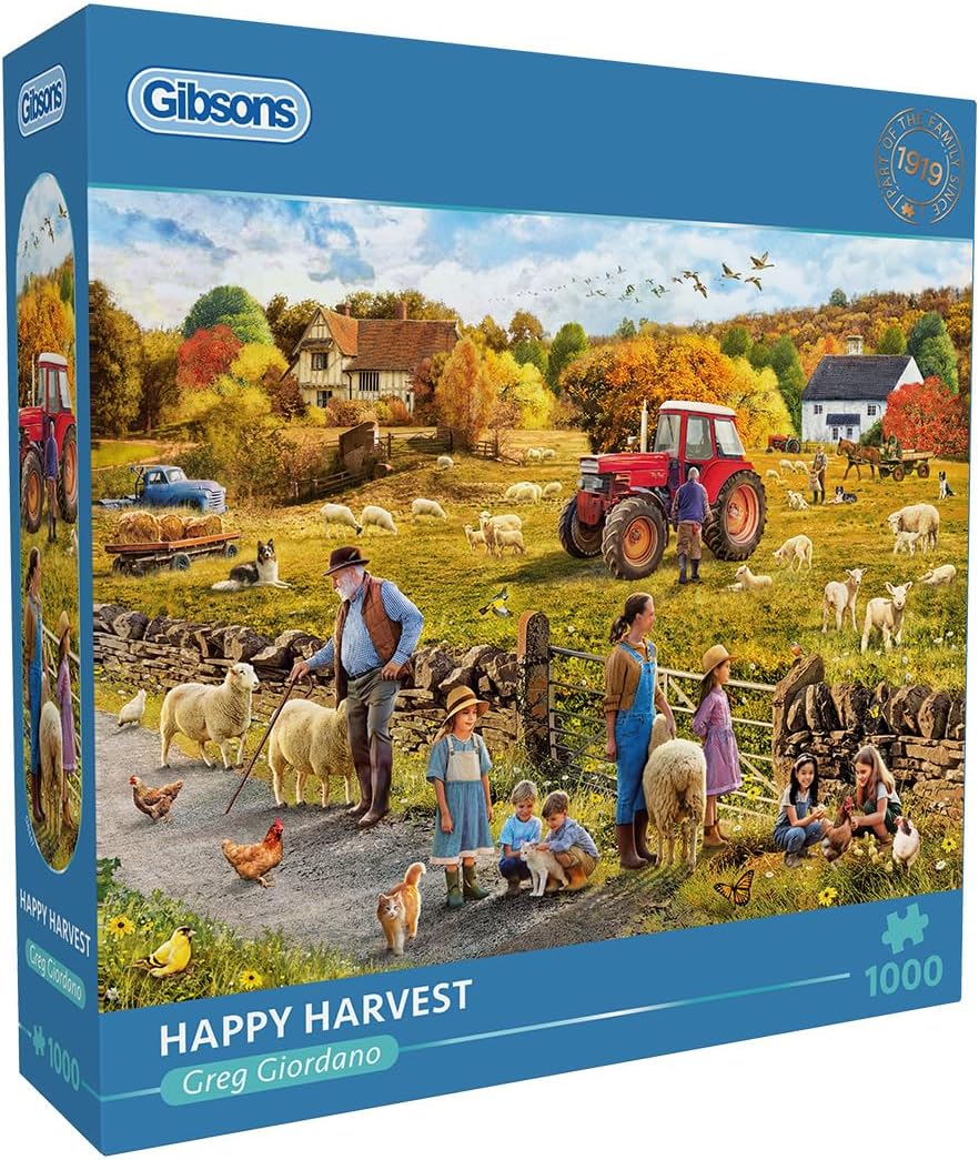 Boldog aratás Gibsons 1000 darabos kirakó puzzle (G - G6447) - puzzlegarden