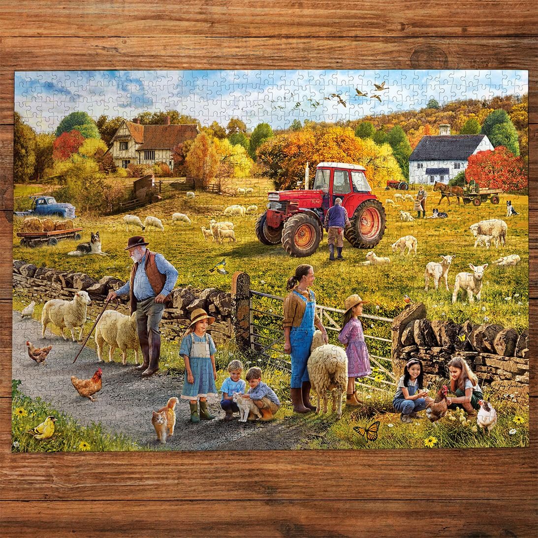 Boldog aratás Gibsons 1000 darabos kirakó puzzle (G - G6447) - puzzlegarden