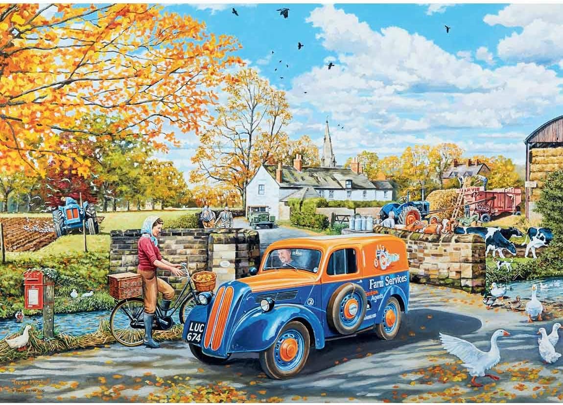 Boldog Napok No. 3 - Vidéki nosztalgia - 4x500 Ravensburger 500 darabos kirakó puzzle (RA - 16578) - puzzlegarden