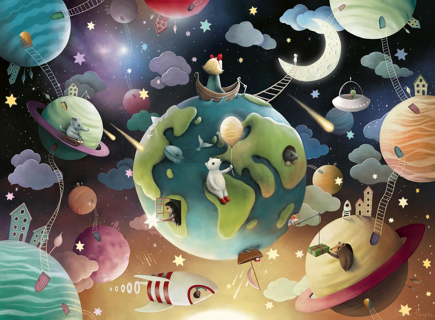 Bolygó Játszótér Ravensburger 100 darabos kirakó puzzle (RA - 12971) - puzzlegarden