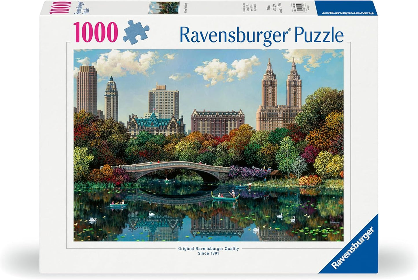 Bow Bridge, Central Park, New York Ravensburger 1000 darabos kirakó puzzle (RA - 12001485 4005555014850) - puzzlegarden