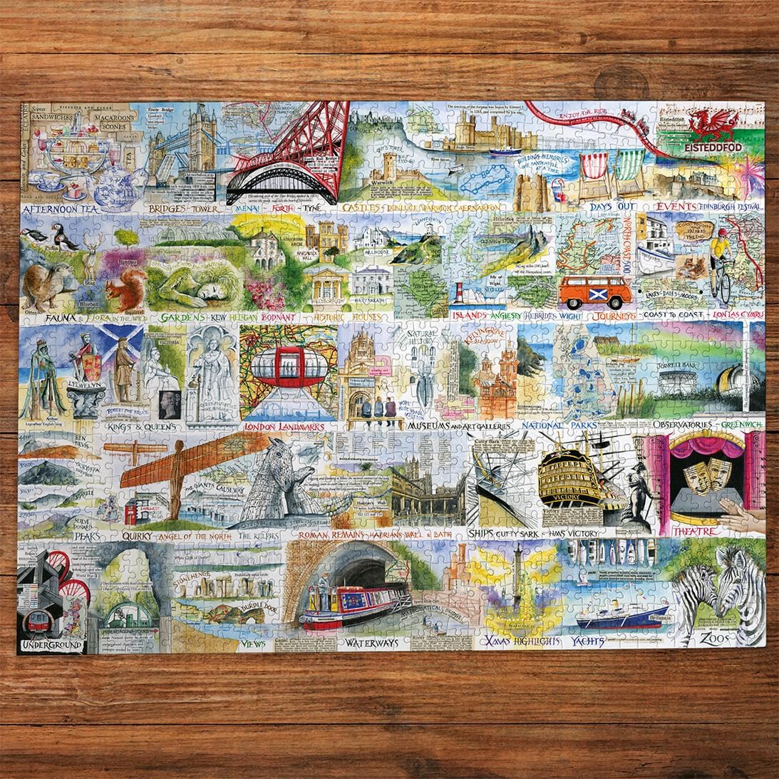 Brit és ragyogó Gibsons 1000 darabos kirakó puzzle (G - G7168) - puzzlegarden