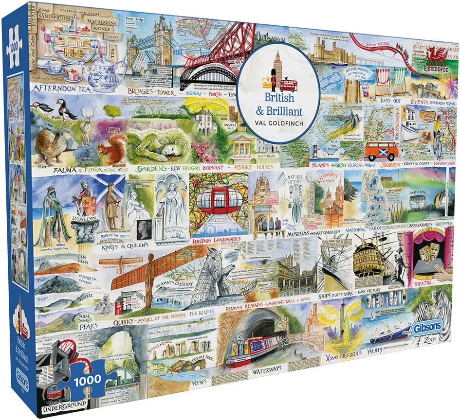 Brit és ragyogó Gibsons 1000 darabos kirakó puzzle (G - G7168) - puzzlegarden