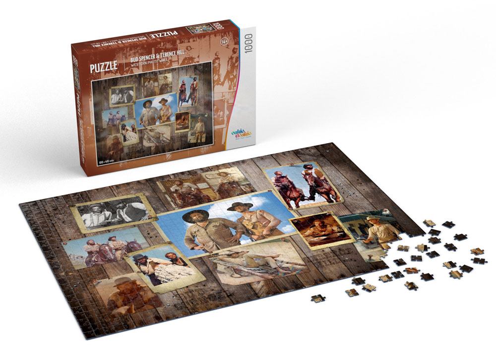 Bud Spencer & Terence Hill - Western filmek kollázs Oakie Doakie Games 1000 darabos kirakó puzzle (ODG - 010001) - puzzlegarden
