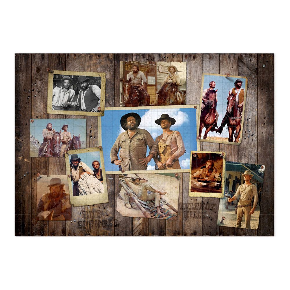 Bud Spencer & Terence Hill - Western filmek kollázs Oakie Doakie Games 1000 darabos kirakó puzzle (ODG - 010001) - puzzlegarden