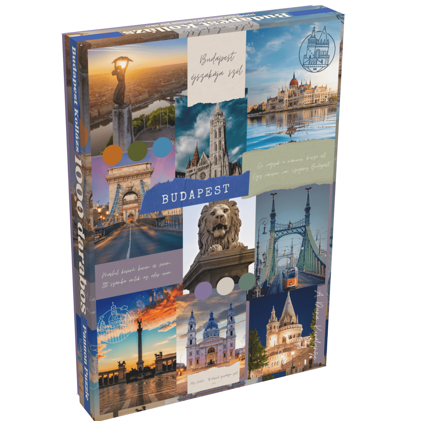 Budapest Kollázs Pannon Puzzle 1000 darabos kirakó puzzle (PP - 133) - puzzlegarden