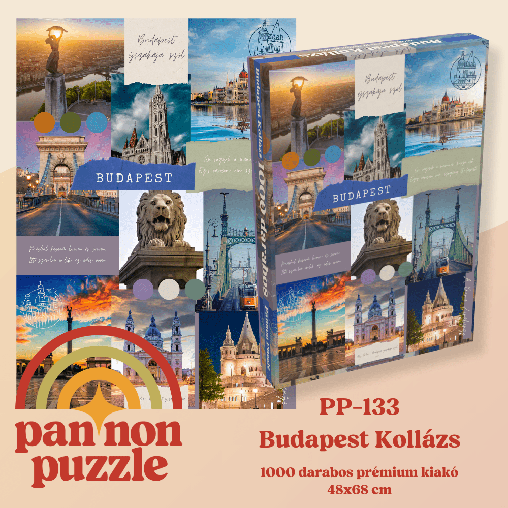 Budapest Kollázs Pannon Puzzle 1000 darabos kirakó puzzle (PP - 133) - puzzlegarden