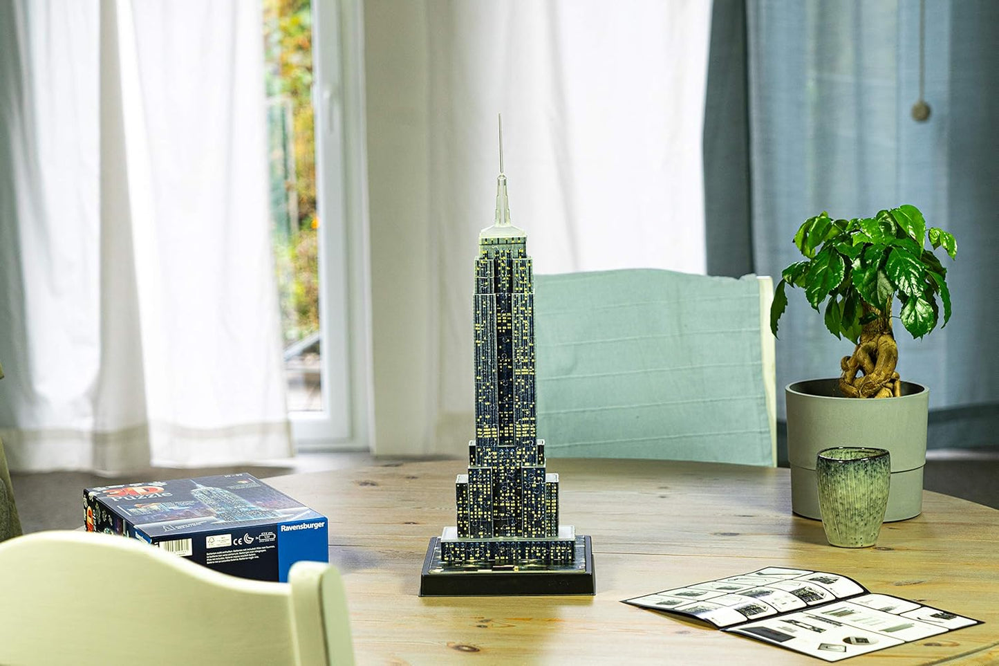 Chrysler Building - New York - 3D Night Edition Ravensburger 216 darabos kirakó puzzle (RA - 12595) - puzzlegarden