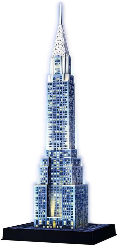 Chrysler Building - New York - 3D Night Edition Ravensburger 216 darabos kirakó puzzle (RA - 12595) - puzzlegarden