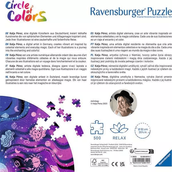 Circle of Colors - Asztrológia Ravensburger 500 darabos kirakó puzzle (RA - 12000819) - puzzlegarden