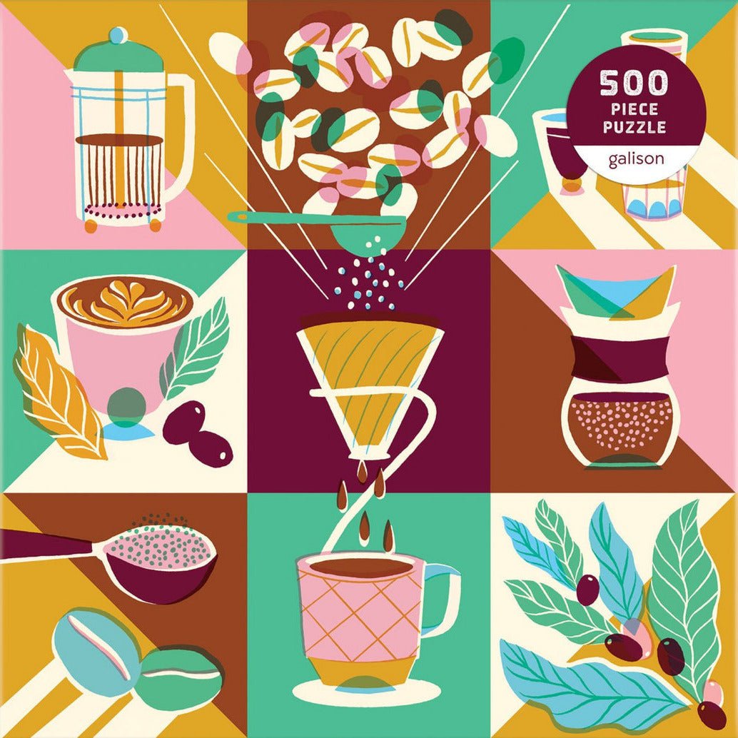 Coffeeology Galison 500 darabos kirakó puzzle (GA - 9780735369696) - puzzlegarden
