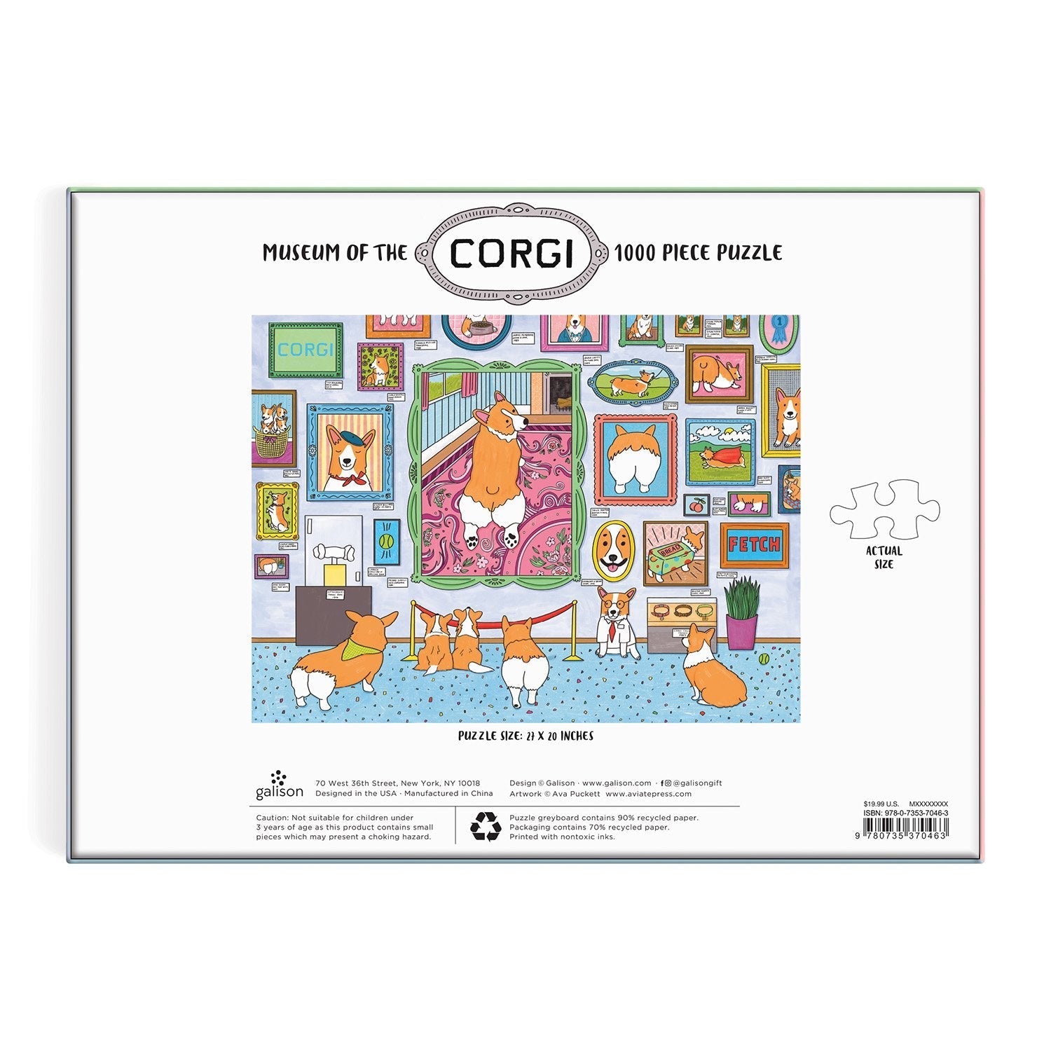 Corgi múzeum Galison 1000 darabos kirakó puzzle (GA - 9780735370463) - puzzlegarden