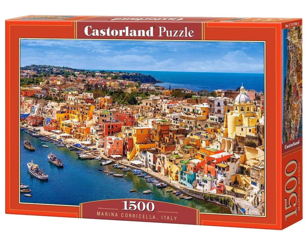 Corricella kikötő, Olaszország Castorland 1500 darabos kirakó puzzle (C - 151769) - puzzlegarden