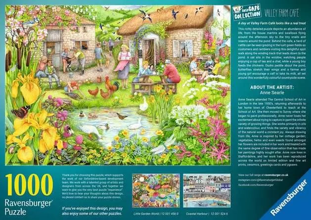 Cosy Cafe Collection No. 3 - Vidéki Kávézó Ravensburger 1000 darabos kirakó puzzle (RA - 12001454 4005555014546) - puzzlegarden