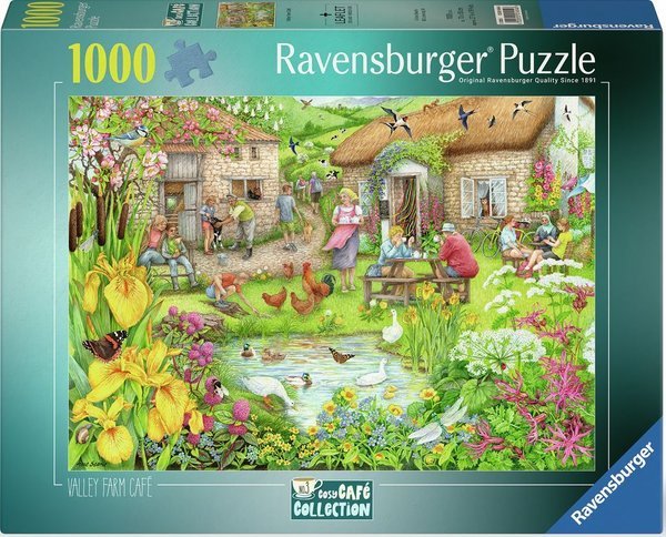 Cosy Cafe Collection No. 3 - Vidéki Kávézó Ravensburger 1000 darabos kirakó puzzle (RA - 12001454 4005555014546) - puzzlegarden