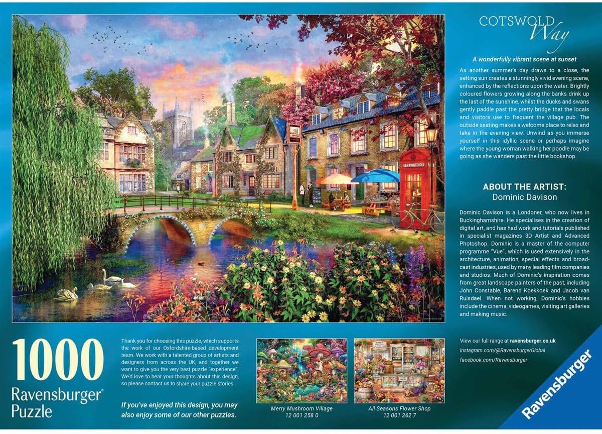 Cotswold - ösvény Ravensburger 1000 darabos kirakó puzzle (RA - 12001261) - puzzlegarden
