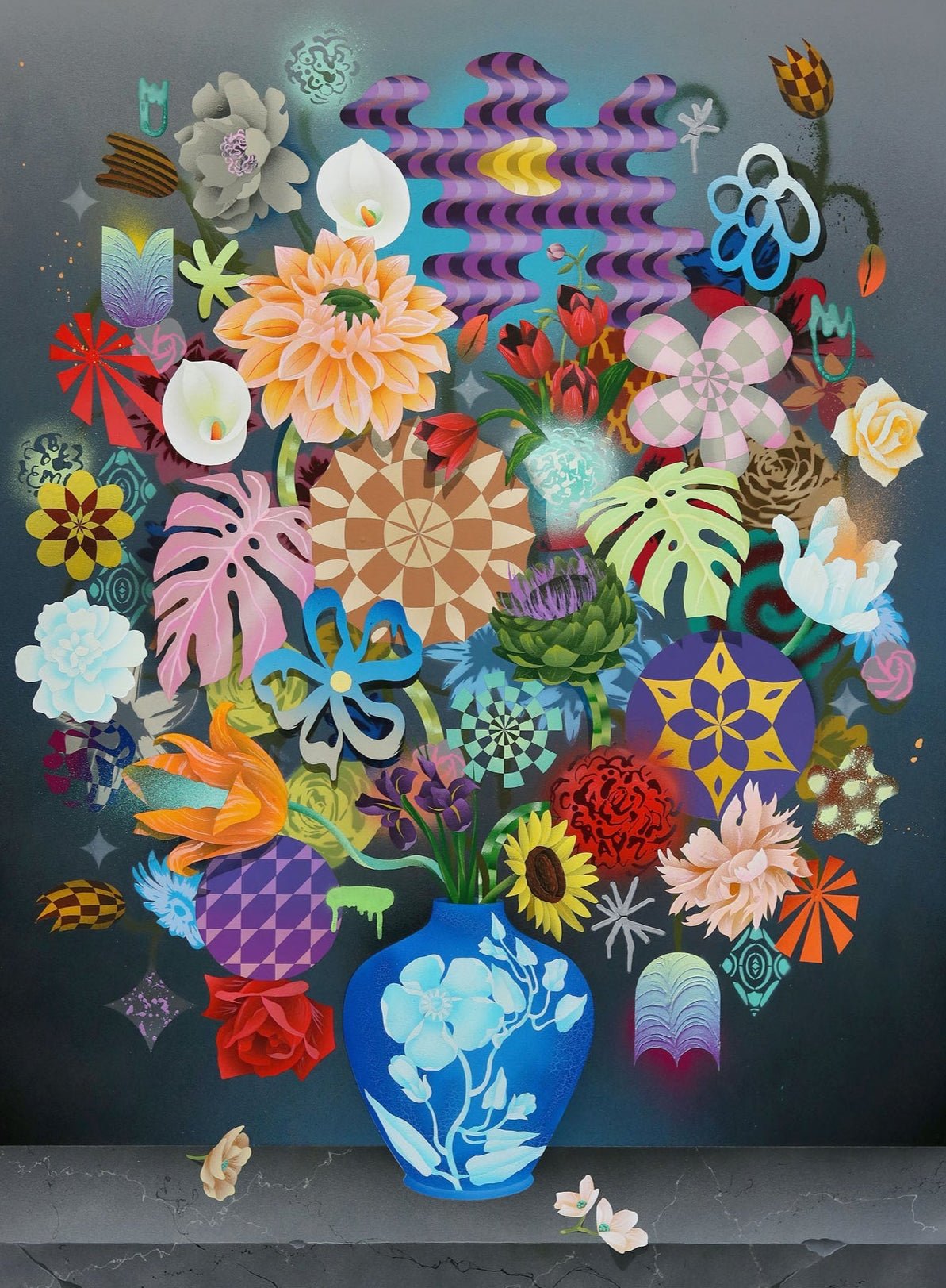 Csendélet virágokkal Pomegranate 1000 darabos kirakó puzzle (POM - AA1189 9781087512358) - puzzlegarden