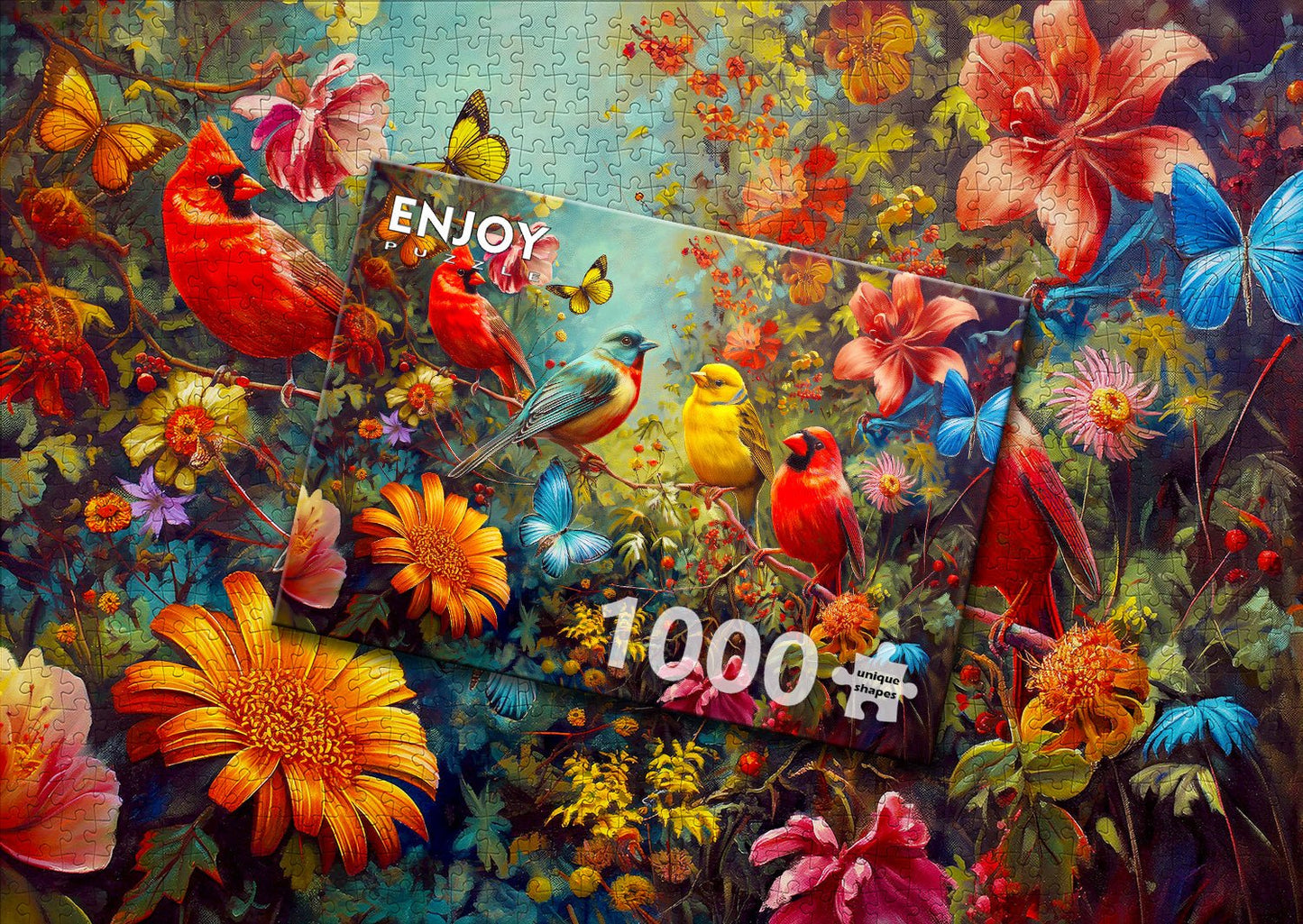 Csicsergés és rebbenés Enjoy 1000 darabos kirakó puzzle (EN - 2272) - puzzlegarden