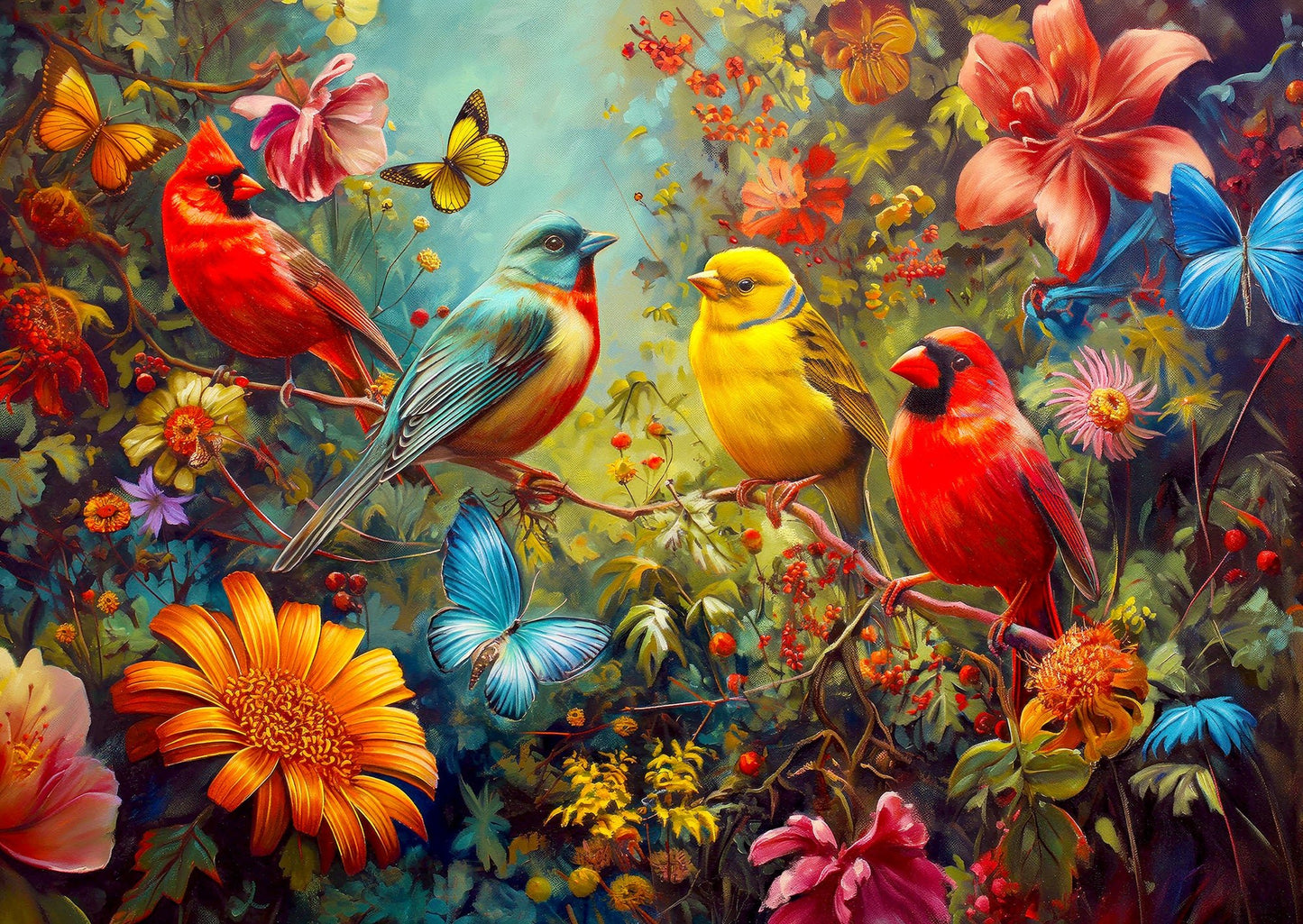 Csicsergés és rebbenés Enjoy 1000 darabos kirakó puzzle (EN - 2272) - puzzlegarden