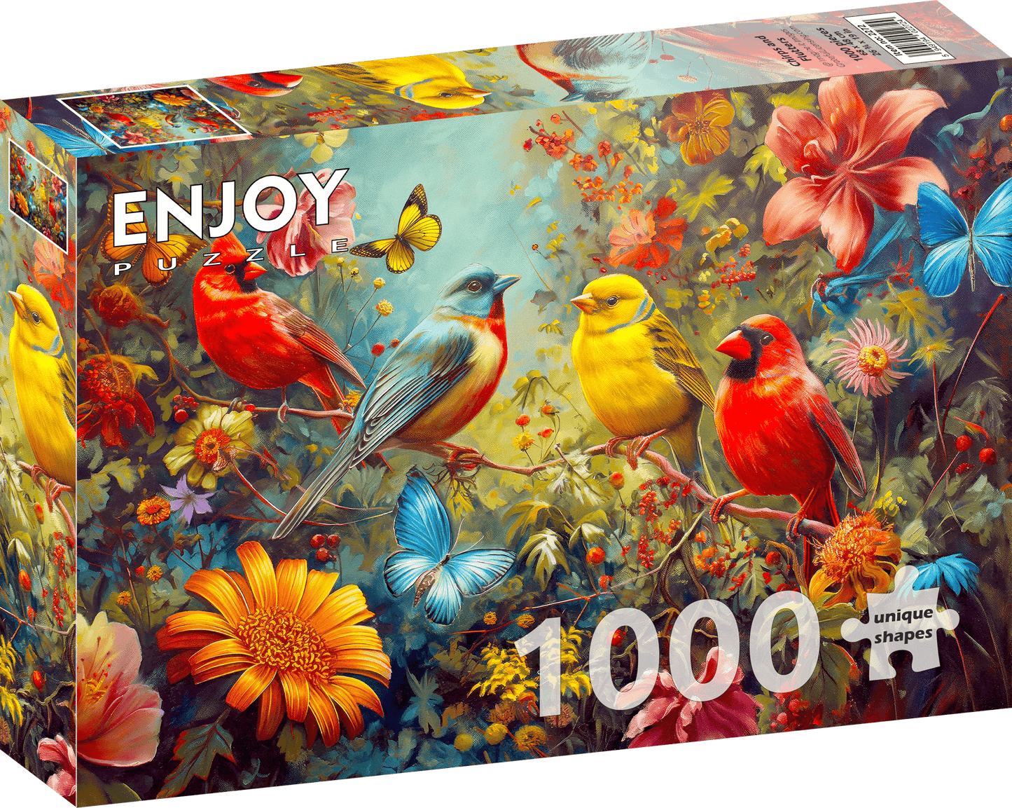 Csicsergés és rebbenés Enjoy 1000 darabos kirakó puzzle (EN - 2272) - puzzlegarden