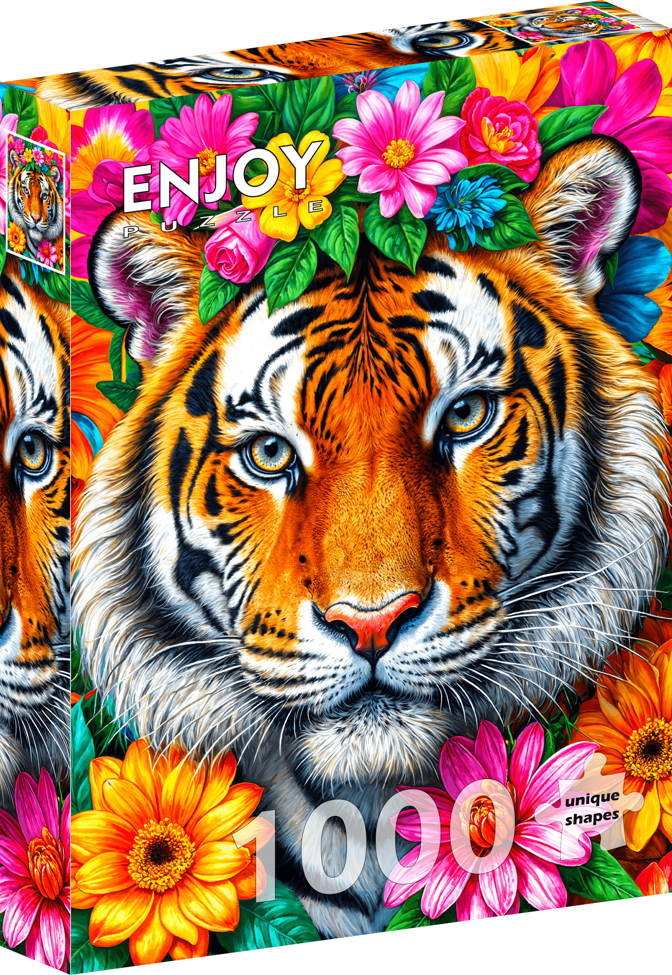 Csíkok és virágok Enjoy 1000 darabos kirakó puzzle (EN - 2267) - puzzlegarden